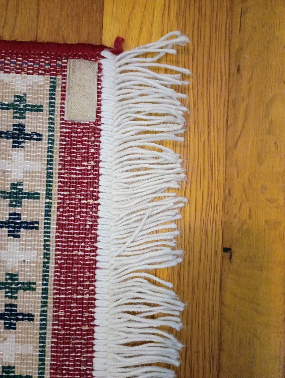 VTG Southwestern Wool‎ Navajo Runner Rug Bohemian 94" x 23" - Picture 10 of 16